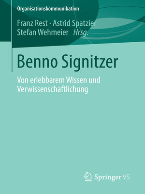 cover image of Benno Signitzer